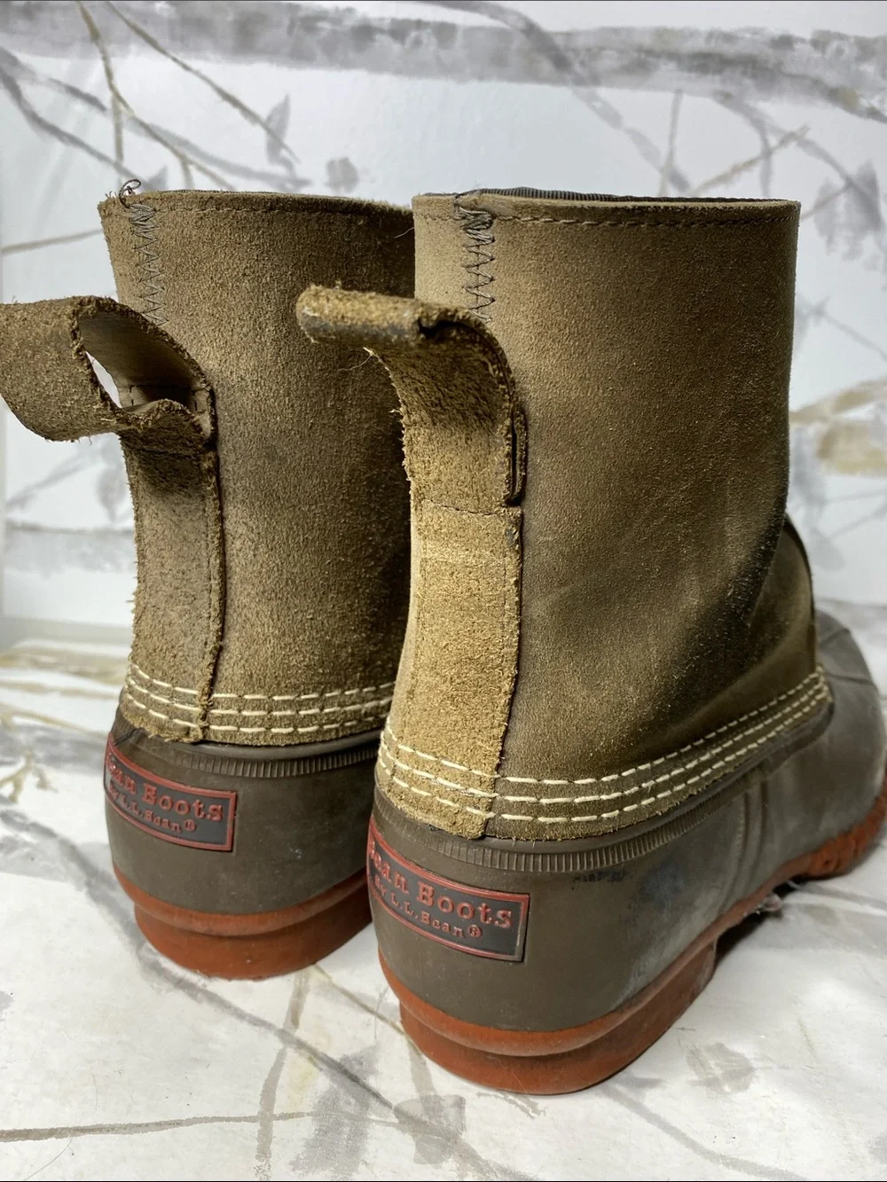LL Bean Front Zip Flannel Lined Bean Boots